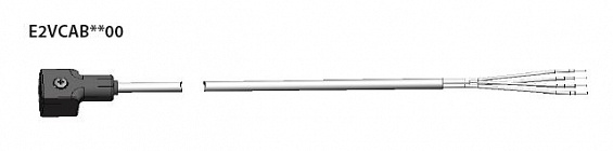 КАБЕЛЬ С РАЗЪЁМОМ ДЛЯ ЭРВ CAREL OVERPRINT CABLE AND CONNECTOR FOR EEV, IP67, LENGHT 9 M (E2VCAB0300)